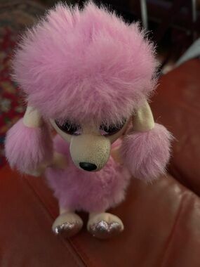 Plush Pink Poodle Dog Ty  Toy - Soft Plush Pet